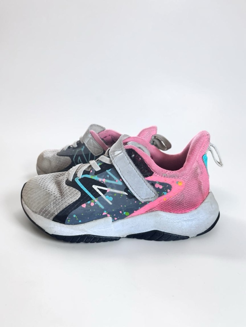 New Balance Kids Sneakers Size 13.5 Pink Velcro Athletic Shoes